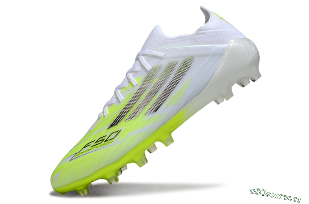 Men's Adidas F50 Pro FG Firm Ground Low-Tops Football Boots - Yellow/Lime Green/White 5
