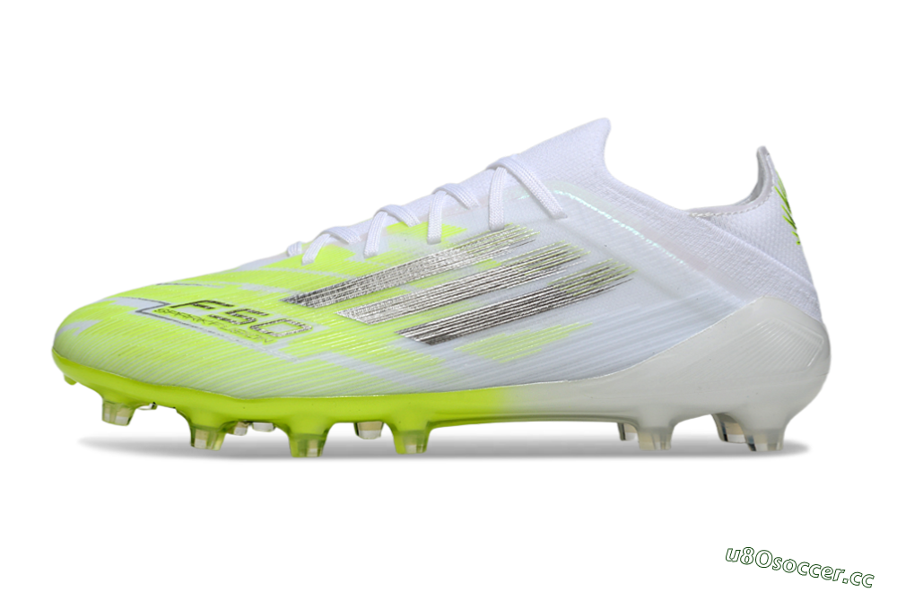 Men's Adidas F50 Pro FG Firm Ground Low-Tops Football Boots - Yellow/Lime Green/White 0