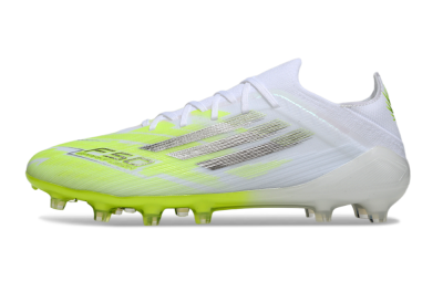Men's Adidas F50 Pro FG Firm Ground Low-Tops Football Boots - Yellow/Lime Green/White