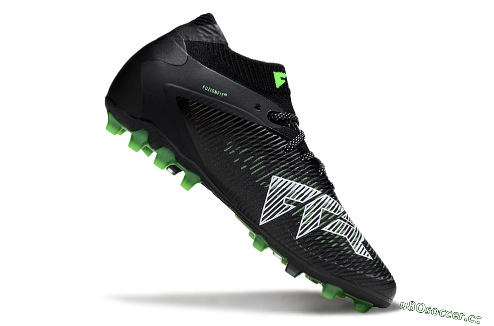 Men's Puma Future 8 Ultimate MG Multi Ground Low-Tops Football Boots - Black/Neon Green/Anthracite 4