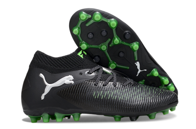Men's Puma Future 8 Ultimate MG Multi Ground Low-Tops Football Boots - Black/Neon Green/Anthracite
