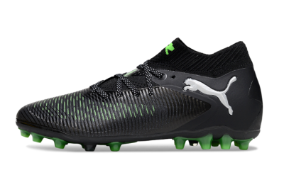 Men's Puma Future 8 Ultimate MG Multi Ground Low-Tops Football Boots - Black/Neon Green/Anthracite