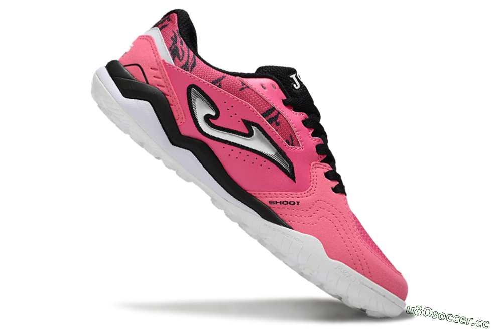 Men's Joma Top Flex TF Artificial Turf Low-Tops Football Shoes - Pink/Hot Pink/Black 4