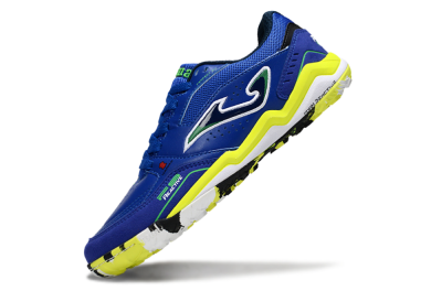 Men's Joma Top Flex IC Indoor & Futsal Low-Tops Football Shoes - Blue/Vibrant Yellow/Electric Green