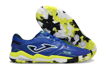 Men's Joma Top Flex IC Indoor & Futsal Low-Tops Football Shoes - Blue/Vibrant Yellow/Electric Green