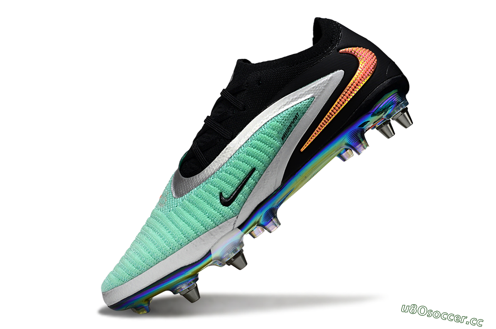 Unisex Nike Phantom 6 Low Elite SG Soft Ground Low-Tops Football Boots - Green/Mint Green/Shimmering Black 5