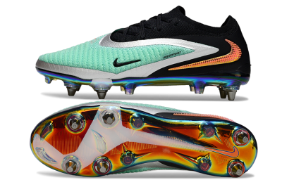 Unisex Nike Phantom 6 Low Elite SG Soft Ground Low-Tops Football Boots - Green/Mint Green/Shimmering Black