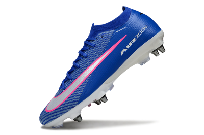 Men's Nike Air Zoom Mercurial Vapor 16 Elite SG Soft Ground Low-Tops Football Boots - Blue/Vibrant Blue/Fresh Pink
