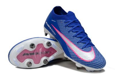 Men's Nike Air Zoom Mercurial Vapor 16 Elite SG Soft Ground Low-Tops Football Boots - Blue/Vibrant Blue/Fresh Pink