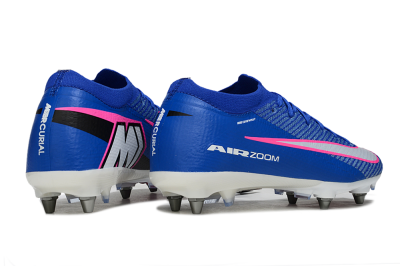 Men's Nike Air Zoom Mercurial Vapor 16 Elite SG Soft Ground Low-Tops Football Boots - Blue/Vibrant Blue/Fresh Pink
