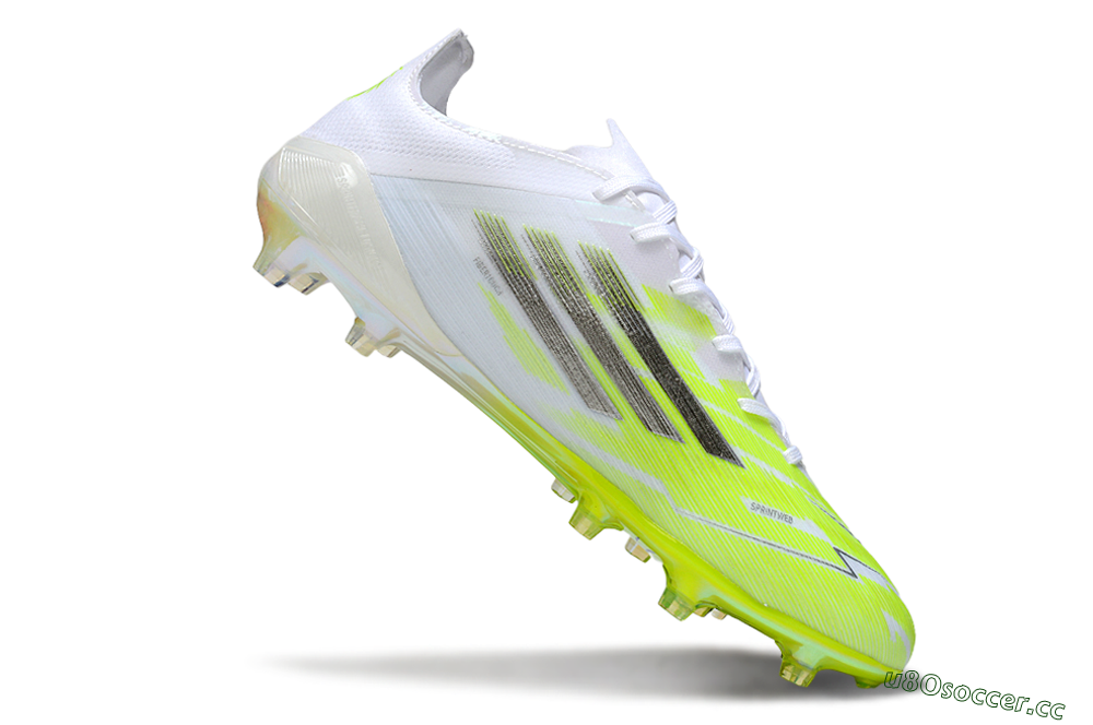 Men's Adidas F50 Pro FG Firm Ground Low-Tops Football Boots - Yellow/Bright Lime/White 4