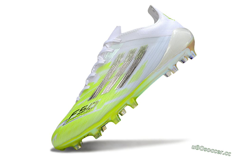 Men's Adidas F50 Pro FG Firm Ground Low-Tops Football Boots - Yellow/Bright Lime/White 5