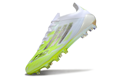 Men's Adidas F50 Pro FG Firm Ground Low-Tops Football Boots - Yellow/Bright Lime/White