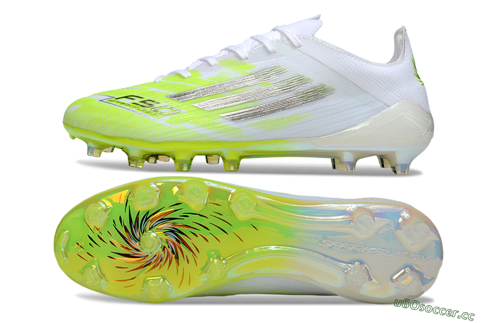 Men's Adidas F50 Pro FG Firm Ground Low-Tops Football Boots - Yellow/Bright Lime/White 1