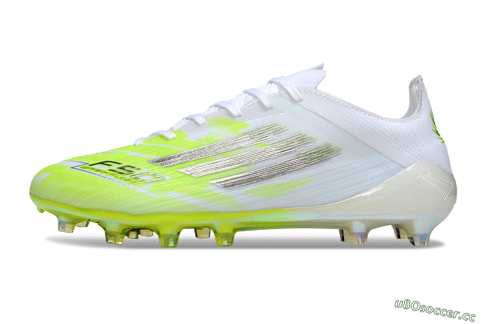Men's Adidas F50 Pro FG Firm Ground Low-Tops Football Boots - Yellow/Bright Lime/White 0