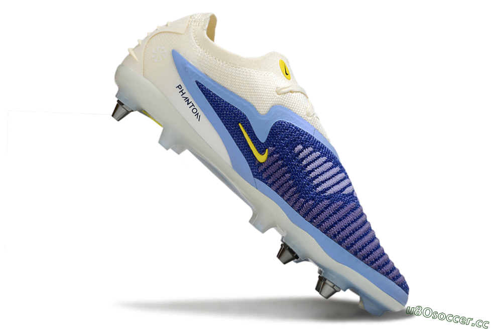 Unisex Nike Phantom 6 Low Elite SG Soft Ground Low-Tops Football Boots - Blue/Light Blue/White 4