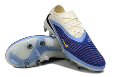 Unisex Nike Phantom 6 Low Elite SG Soft Ground Low-Tops Football Boots - Blue/Light Blue/White