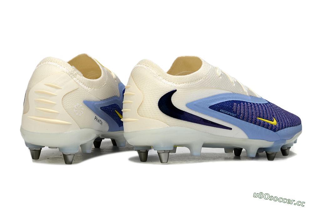 Unisex Nike Phantom 6 Low Elite SG Soft Ground Low-Tops Football Boots - Blue/Light Blue/White 6