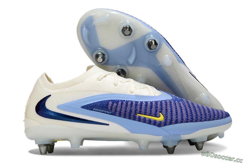 Unisex Nike Phantom 6 Low Elite SG Soft Ground Low-Tops Football Boots - Blue/Light Blue/White 2