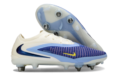 Unisex Nike Phantom 6 Low Elite SG Soft Ground Low-Tops Football Boots - Blue/Light Blue/White