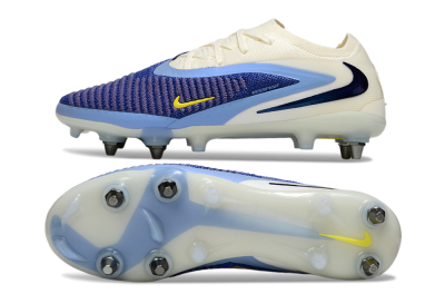 Unisex Nike Phantom 6 Low Elite SG Soft Ground Low-Tops Football Boots - Blue/Light Blue/White