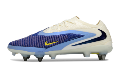 Unisex Nike Phantom 6 Low Elite SG Soft Ground Low-Tops Football Boots - Blue/Light Blue/White