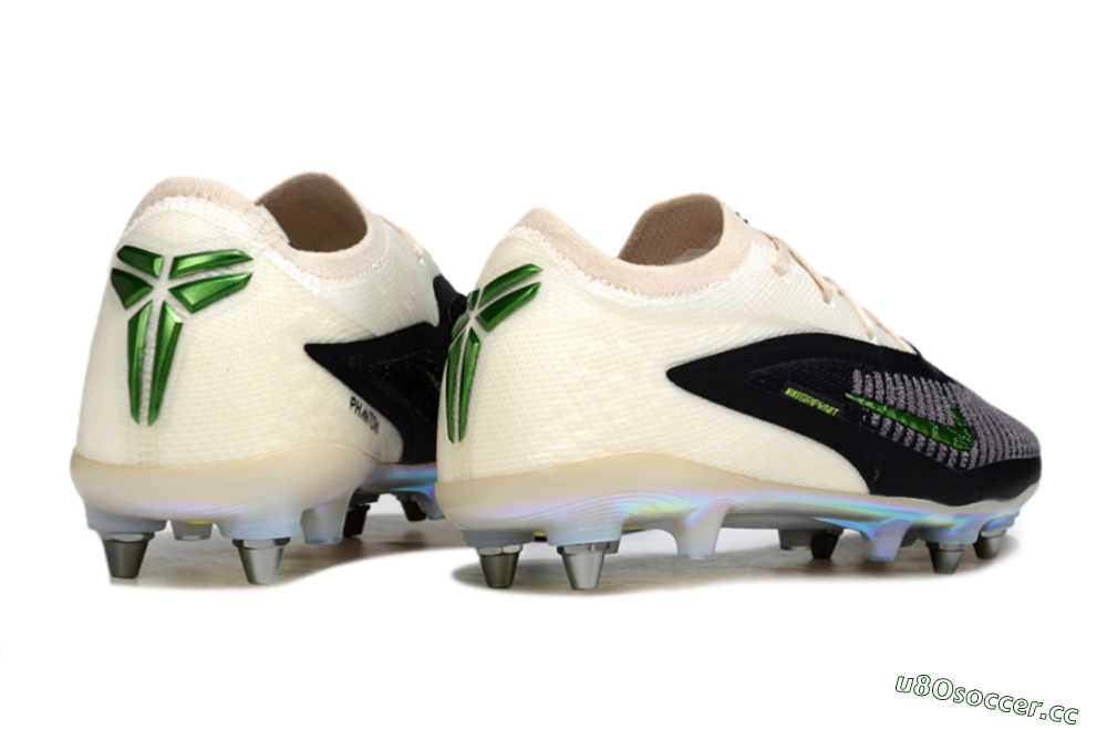 Unisex Nike Phantom 6 Low Elite SG Soft Ground Low-Tops Football Boots - Black/Lime Green/Ivory White 6
