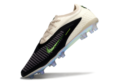 Unisex Nike Phantom 6 Low Elite AG Artificial Grass Low-Tops Football Boots - Black/Green Glint/White Frost