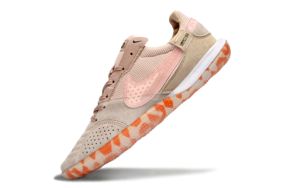 Unisex Nike Street Gato IC Indoor & Futsal Low-Tops Football Shoes - Beige/Peachy Tone/Coral Accents