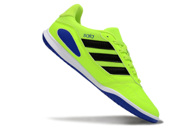 Men's Adidas Top Sala IC Indoor & Futsal Low-Tops Football Shoes - Green/Bright Green/Deep Blue
