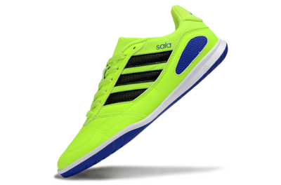 Men's Adidas Top Sala IC Indoor & Futsal Low-Tops Football Shoes - Green/Bright Green/Deep Blue