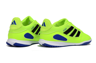 Men's Adidas Top Sala IC Indoor & Futsal Low-Tops Football Shoes - Green/Bright Green/Deep Blue