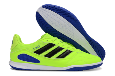 Men's Adidas Top Sala IC Indoor & Futsal Low-Tops Football Shoes - Green/Bright Green/Deep Blue