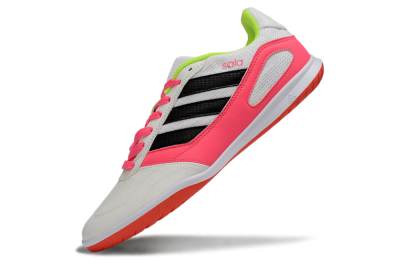 Men's Adidas Top Sala IC Indoor & Futsal Low-Tops Football Shoes - White/Neon Pink/Black