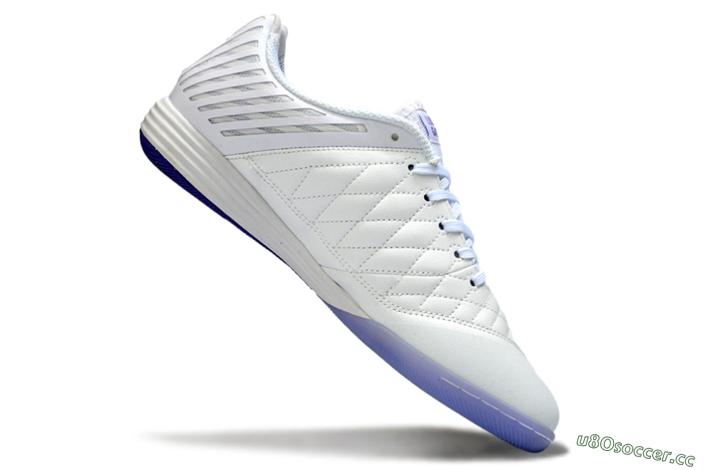 Unisex Nike Lunar Gato 2 IC Indoor & Futsal Low-Tops Football Shoes - White/Lavender Bliss/Soft Lilac 4