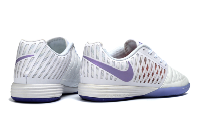 Unisex Nike Lunar Gato 2 IC Indoor & Futsal Low-Tops Football Shoes - White/Lavender Bliss/Soft Lilac