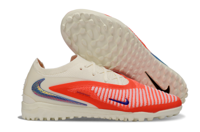 Unisex Nike Phantom 6 Low Elite TF Artificial Turf Low-Tops Football Shoes - Red/Vibrant Red/Neutral White