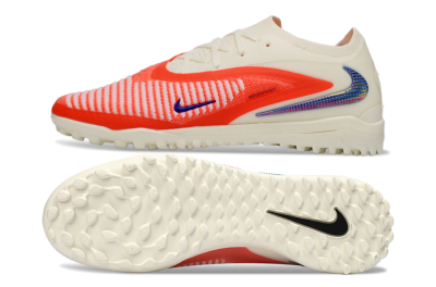 Unisex Nike Phantom 6 Low Elite TF Artificial Turf Low-Tops Football Shoes - Red/Vibrant Red/Neutral White