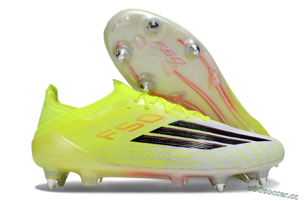 Men's Adidas F50 Elite SG Soft Ground Low-Tops Football Boots - Yellow/Neon Glow/Citrus Burst 2
