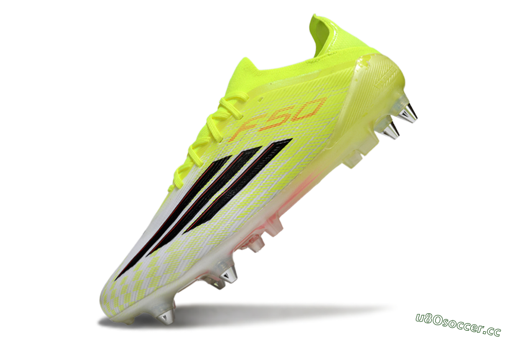 Men's Adidas F50 Elite SG Soft Ground Low-Tops Football Boots - Yellow/Neon Glow/Citrus Burst 5