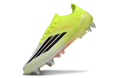 Men's Adidas F50 Elite SG Soft Ground Low-Tops Football Boots - Yellow/Neon Glow/Citrus Burst