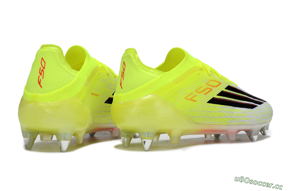 Men's Adidas F50 Elite SG Soft Ground Low-Tops Football Boots - Yellow/Neon Glow/Citrus Burst 6