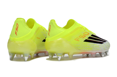Men's Adidas F50 Elite SG Soft Ground Low-Tops Football Boots - Yellow/Neon Glow/Citrus Burst