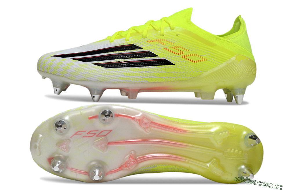 Men's Adidas F50 Elite SG Soft Ground Low-Tops Football Boots - Yellow/Neon Glow/Citrus Burst 1