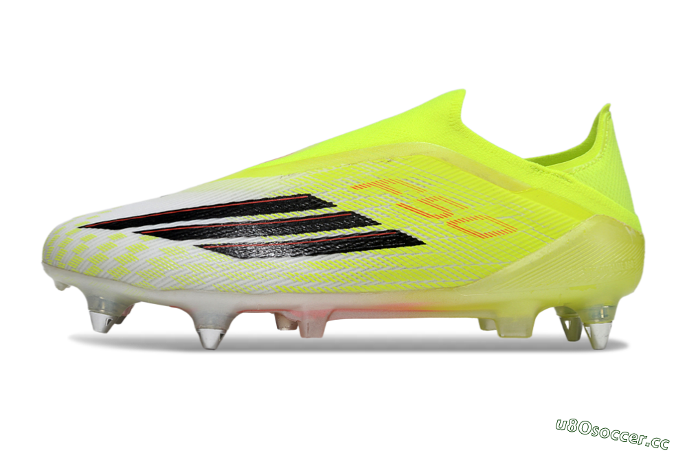 Men's Adidas F50 Elite Laceless SG Soft Ground Low-Tops Football Boots - Yellow/Neon Yellow/Black 0