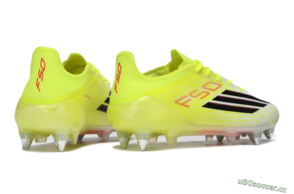 Men's Adidas F50 Elite SG Soft Ground Low-Tops Football Boots - Yellow/Electric Lime/Neon Black 6