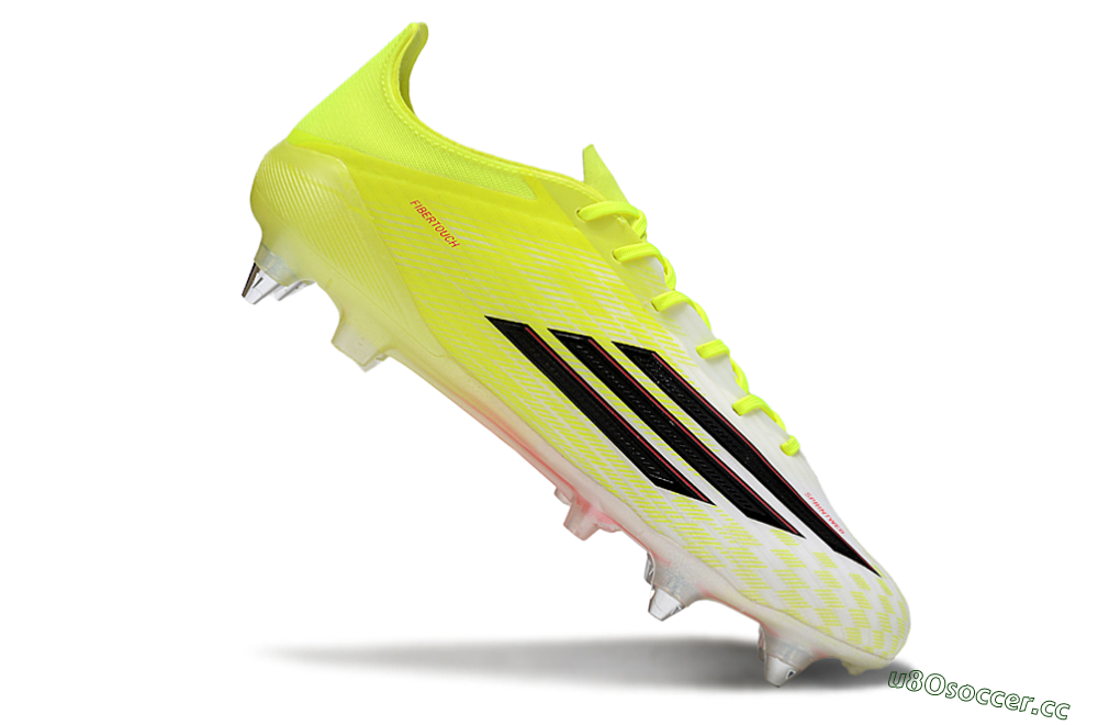Men's Adidas F50 Elite SG Soft Ground Low-Tops Football Boots - Yellow/Electric Lime/Neon Black 4