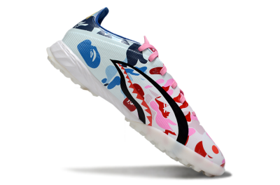 Men's Adidas F50 Pro TF Artificial Turf Low-Tops Football Shoes - Pink/Blue Wave/Pink Splash