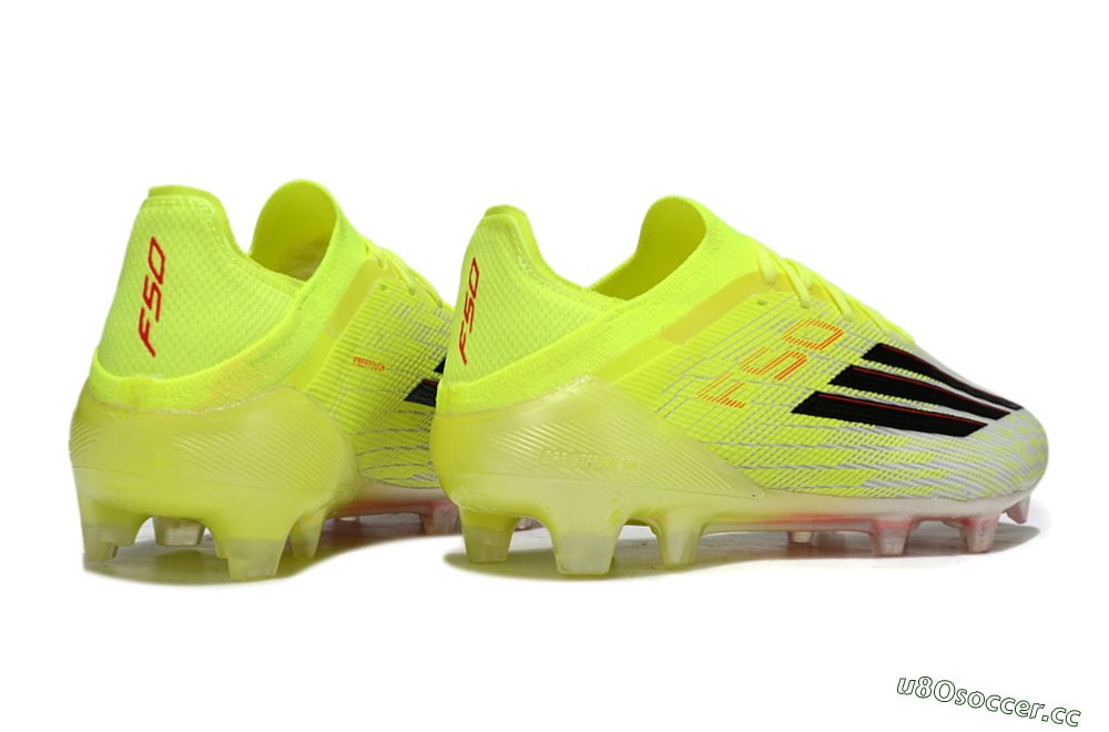 Unisex Adidas F50 Elite FG Firm Ground Low-Tops Football Boots - Yellow/Neon Green/Black 6