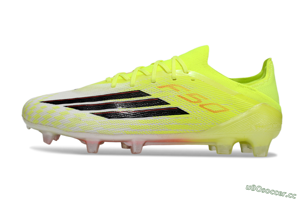 Unisex Adidas F50 Elite FG Firm Ground Low-Tops Football Boots - Yellow/Neon Green/Black 0
